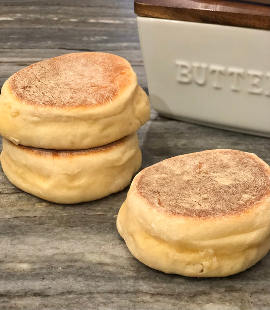 Bolos levedos (breakfast muffins)